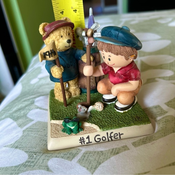 VTG 3D Golfer Golfing Bear Animals & Friend Zingle-Berry Collectible Figurine - Picture 11 of 13